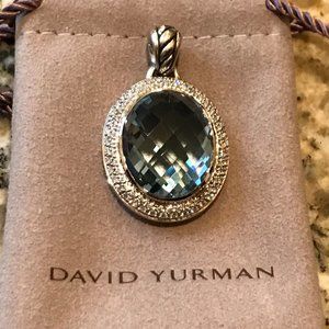 David Yurman Diamond Blue Topaz Enhancer Sterling